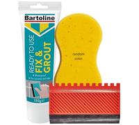 White Grout Repair Kit With Ready-To-Use Fix & Grout 330g, Strong Adhesive Sealer, Easy-Glide Grouting Tool, Cleaning Sponge, Reviver Paste & Joint Sealer for Wall Tiles