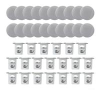 White Grow Cubes for Gardyn System, 40 Pack Reusable PP Plant for PODS with Lids for Herbs Greens Flowers