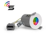 White Gu10 Fire Rated Smart Led Downlight - Ip65 - Se Home