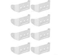 White Gutter Bracket Aluminum Alloy for 2x3 Pipes(B) | Strong outdoor durability, resists harsh weather, secure mounting, for ideal for rainwater systems, easy cleanup