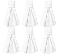 White Gym Towels, 19.7 X 13.8 in, Six-Pack, Fastener