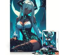 White-Haired Demon Anime Girl Gaming Jigsaw 1000 Pieces for Teenagers Brain Agility Cozy Pastime Secure Join Ideal Xmas Gift (50x75cm)