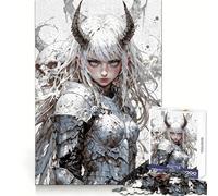 White-Haired Demon Warrior Adult Jigsaw Puzzle1000 Pieces Mind Wellness Serene Activity Sharp Edges (38x26cm)