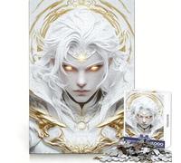 White-Haired Warrior 1000 Piece Jigsaw Puzzles for Teenagers Jigsaw Brain Activity Time Well Spent Neat Edges (50x75cm)