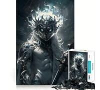White-Haired Warrior Jigsaw 1000 Pieces for Teenagers Mind Boost Fun Zero Gap Captivating Leisure for Cozy Indoors (50x75cm)