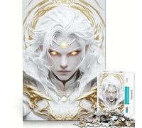 White-Haired Warrior Jigsaw for Adults 1000 Pieces Brain Memory Game Laser Cut for Flawless Fit Unique Gift for Stress Relief (38x26cm)