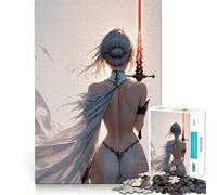 White-Haired Warrior Jigsaw Puzzle 1000 Pieces Focus Building Toy Firm Fit Secure Assembly Holiday Indoor Entertainment Toy (38x26cm)