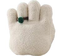 (White) Hand Shaped Sofa Cushion - Hand Shape Plush Throw Pillow - Decorative Sofa Cushion, Solid Color Lumbar Pillow, Five-Finger Palm Plush for Home 15