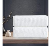 White Hand Towels Set 2 Pack-16“x31”,Ultra Soft Microfibers Bathroom Towel Set Highly Absorbent Quick Dry Luxury Premium Towel Lightweight Durable Hand Towel Collection for Hotel Spa Gym Kitchen