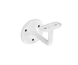 White Handrail Bracket Banister Support - 63mm