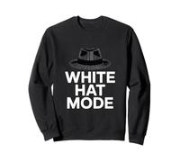 White Hat Mode Cyber Security Ethical Hacker Sweatshirt