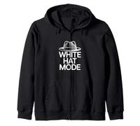 White Hat Mode Cyber Security Zip Hoodie