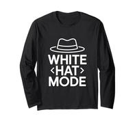 White Hat Mode Ethical Hacker Cyber Security Long Sleeve T-Shirt