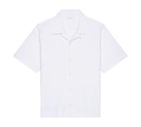 White Hawaiian Collar Shirt with Gros Grain Patch - male - Givenchy - Short Sleeve Shirts - White - L - Shirts L