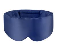 White Hawk Eye Mask for Sleeping, 22Momme 100% Natural Mulberry Silk Eye Mask with Adjustable Straps for Men and Women, Large Size Sleep mask for All Skin Types (Navy Blue)