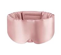 White Hawk Eye Mask for Sleeping, 22Momme 100% Natural Mulberry Silk Eye Mask with Adjustable Straps for Men and Women, Large Size Sleep mask for All Skin Types (Tea Rose)