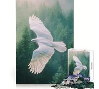 White Hawk In Flight Puzzles for Teenagers 1000 Piece Logic Practice Calm Downtime Clean Edges Ideal Present (38x26cm)