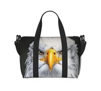 White Head Eagle Handheld Crossbody Travel Bag Single Shoulder Handbag Sports and Fitness Bag Travel Luggage Bag
