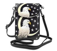White Head Sculpture Sketch Pattern Ladies Leather Flap Phone Bag Multifunctional Small Crossbody Bag For Daily Use And Travelling