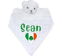 White Heart Shaped Irish Flag Comforter Blanket with 3D Teddy Bear