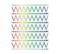 White Hearts On Rainbow Background Men's T-Shirt - White - L - White