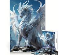 White Heaven Elder Dragon Teenagers 1000 Piece Jigsaw Puzzle Focus Training Leisure Activity Tight Join Thoughtful Gift (38x26cm)