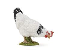 White Hen Pecking Figurine