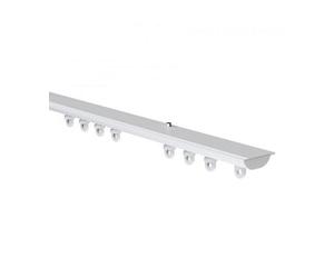 White Hidden Ceiling Fix Aluminium Curtain Hanging Track 130Cm