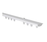 White Hidden Ceiling Fix Aluminium Curtain Hanging Track