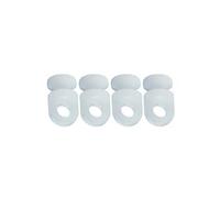 White Hiden Ceiling Fix Aluminium Curtain Hanging Track Gliders (100)
