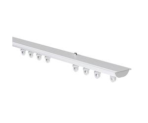 White Hiden Ceiling Fix Aluminium Curtain Hanging Track | White aluminium curtain track for hidden ceiling fixing. Smooth gliding system for easy and discreet curtain movement.