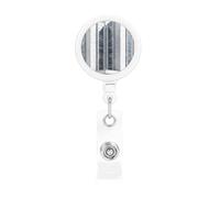 White High-Rise Buildings Retractable Badge Holder Convenient and Durable for Offices Schools and Hospitals Use