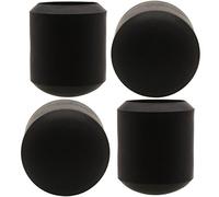 White Hinge 12x Black Rubber 19mm Ferrules Chair/Table Furniture Leg Feet Cap Grip Ends