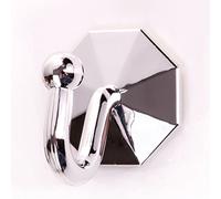 White Hinge 4x Self Adhesive Silver Curtain Tie Backs