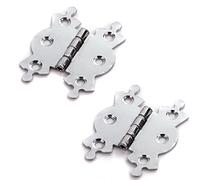 White Hinge Limited 10x Polished Chrome Butterfly Butt Hinges (5 Pairs)