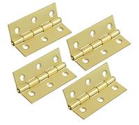 2 Pairs of 3" Quality Brass Steel 75mm Door Butt Hinges for Internal Interior Frames
