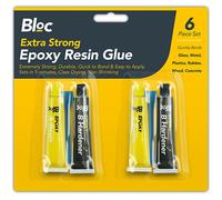White Hinge Limited 2Pc Epoxy Resin Super Glue & Hardener Quick 5 Minute Dry Extra Strong Hold Glass, Ceramic, Tile, Metal, Plastic Etc Adhesive