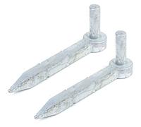 White Hinge Limited 2X 19mm Heavy Duty Farm/Field Gate Hook to Drive Pin - Galvanised 0.7" Spike Hanger