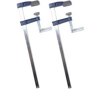 White Hinge Limited 2X F Clamps 50mm x 300mm with Plastic Protective Jaw Covers Brick Laying Woodwork Quick Slide Bar Vice