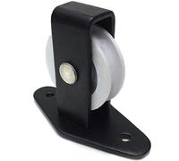 White Hinge Limited 2x Strong Metal Upright Plate Pulley Black