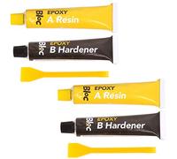 White Hinge Limited 30Pc Epoxy Resin Super Glue & Hardener Quick 5 Minute Dry Extra Strong Hold Glass, Ceramic, Tile, Metal, Plastic Etc Adhesive