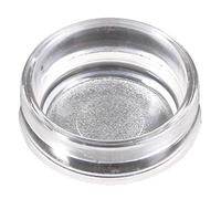 White Hinge Limited 4x Small Clear Castor Cups - 45mm Clear Furniture Feet/Leg Floor Protector Cups