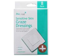 White Hinge Limited 8X Hypoallergenic Sensitive Skin Graze Dressings (2 Sizes) First Aid Injury Wound Fabric Plaster Cover