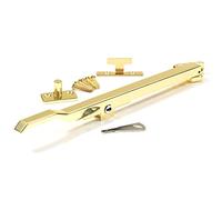 White Hinge Limited Brass Casement Locking Stay Arm - 10" Window Handle