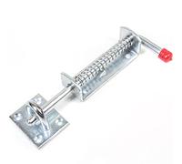 White Hinge Limited Heavy Duty Steel Spring Loaded Drop Bolt | 210mm Animal Bolt