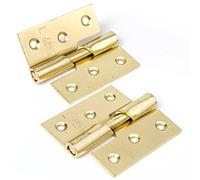 Pair of Left Hand Brass Rising Butt Hinges | 75mm/3"