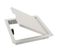 White Hinged Access Panel for Ceiling - Durable Drywall Access Door with Magnetic Lock - Easy Install Access Hatch(55x55cm)