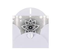 White Holiday greeting check blank card and pearl beautiful blank note block VVXBHGR Eight-petal lotus Pattern