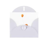 White Holiday greeting check blank card and pearl beautiful blank note block VVXBHGR Kids chasing balloons Pattern