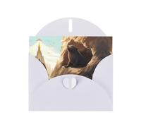 White Holiday greeting check blank card and pearl beautiful blank note block VVXBHGR Seals under the cliff Pattern